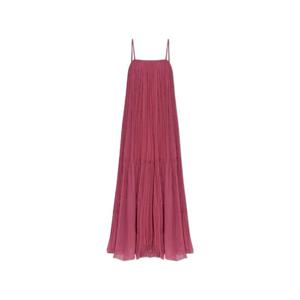 26SS chloe Tyrian purple 실크 롱 드레스 CH26SRO65001633 TP571390160