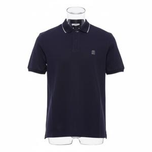 브루넬로 쿠치넬리 남성 로고 자수 폴로 반팔티셔츠 (ME8549779G CK781 24S)