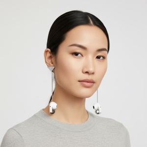 프라다 크리스탈 로고 에어팟 펜던트 귀걸이1JO770 2DZ4 F0T7O