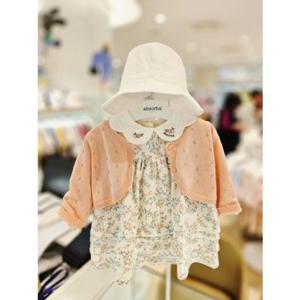 [압소바 의류] 릴 가디건 원피스 모자세트 26년봄신상 (A5A125101)