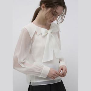 잇미샤 보우타이 블라우스 ITQ3WBL860