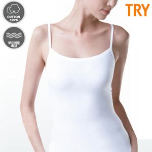 TRY 여 순면 스마트 케미솔런닝 3매