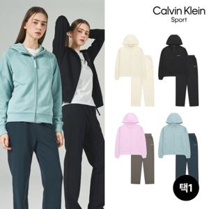 캘빈클라인스포츠 26SS 최신상 여성용 [후드집업+스웻팬츠] 2종