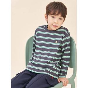 (시즌30%OFF)[빈폴키즈] 멀티 스트라이프 긴소매 티셔츠  애쉬 (BI5841U034)