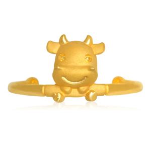 [골드모아] 순금 돌팔찌 7.5g 24K [깜찍이소 소띠]