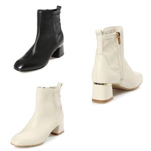 [바이네르(여성화)]편한 여성컴포트화 앵클기모부츠 357A 블랙,아이보리 택일 5CM