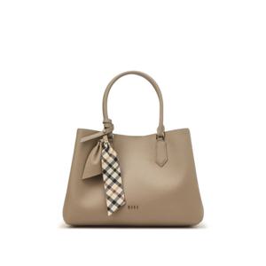 [닥스ACC]버킹엄 아이보리 체크배색 소가죽 토트백 DCBA2F132I2