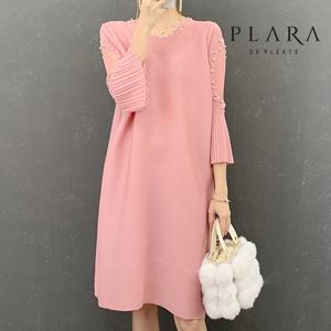 플라라 (77까지)진주시스루슬리브원피스_PK2FOP016C