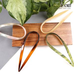 [KNOTXKNOT] 셀룰로오스 유연한 커브 비녀핀