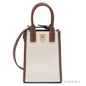 라프리마 버버리 캔버스 레더 마이크로 프란시스 토트백 8052460