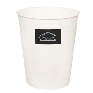 생활창고 크림 오픈형 휴지통 5.5L 뚜껑X 다용도 가정용