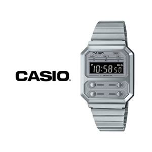 카시오 공용 빈티지 레트로 메탈 전자 손목시계 A100WE-7B
