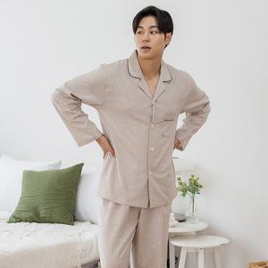 바풀 CA3M25115 남성잠옷 순면 잠옷 홈웨어 파자마 상하세트