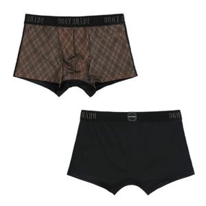 [보디가드]시스루 체크망 블랙 아웃밴드 드로즈 BGMDZ705