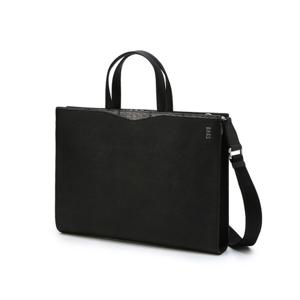 [닥스ACC][EDINBURGH] 블랙 체크배색 소가죽 서류가방DBBA4E053