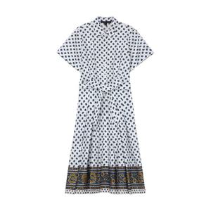 BB_[여성] 코튼 선플라워 셔츠 원피스 (화이트) (BBDZWM8249AES)