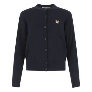 (명품) 메종키츠네 24SS 폭스 헤드 패치 가디건 네