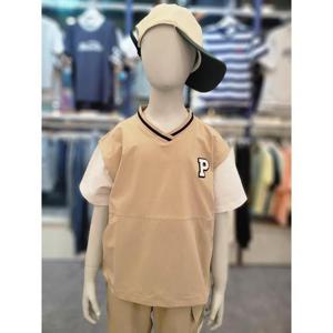 폴햄키즈 세이브존03 우븐화섬브넥반팔티셔츠 PKE2TS3050AB