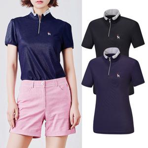 비티알 BTR 골프 여성 여름 하이넥 반팔티셔츠 페이트(여) BPT4907W