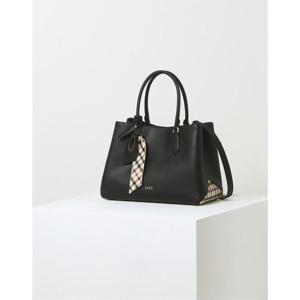 [닥스ACC]블랙 체크배색 소가죽 토트백 DCBA4F122