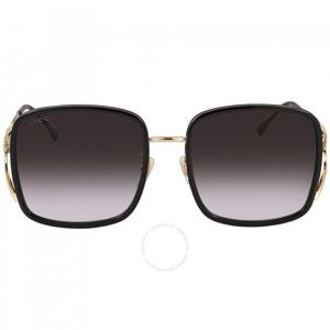 구찌 그레이 스퀘어 여성용 선글라스 GG1016SK 001 58