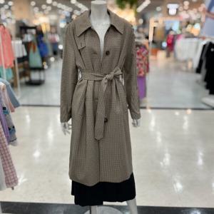 [숲]포드 맥 카라 체크 무지 트렌치 코트 OA9BBQ3