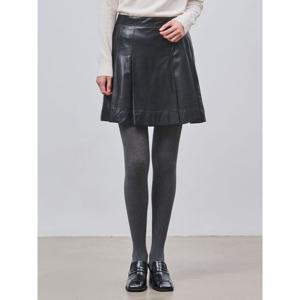 [빈폴레이디스] 레더 스커트 라이크 팬츠  블랙 (BF4925C025)