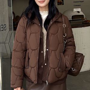 [클리어런스세일] 후드 패턴레이어드 패딩 점퍼 BC90BE