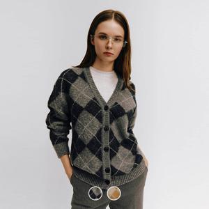 [지오다노/본사] 354921 7GG 아가일 브이넥 가디건