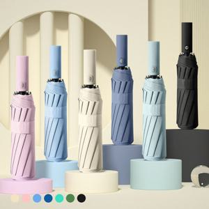 [무케] 포유렐라_튼튼한 12살대 암막 접이식 예쁜 3단 자동 우산