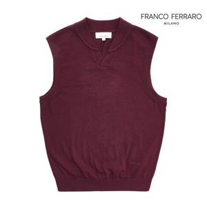 [프랑코페라로] 남성 베이직 슬릿 베스트 퍼플 (AMA430184)