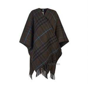 [버버리] FW24 여성 체크 프린지 케이프 8090881 ST GC CATEY CA