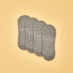 [모던하우스] 남성용 뒷꿈치 더블밴드 덧신 4족 세트 그레이