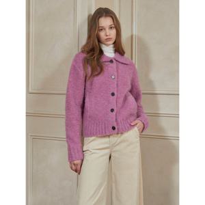 [뷰어] 여성 카라넥 뽀글이 가디건 ZNKCOB04_PK