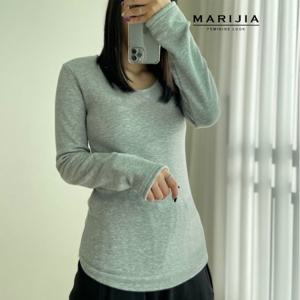 [마리지아][MARIJIA] 모히또 기모 라운드 티_MTEA41077