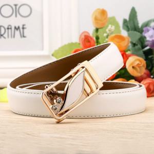 [도토로]투도 자동버클 가죽벨트(골드화이트)/여성 캐주얼벨트