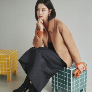 [올리비아하슬러] 퀼팅 포인트 훌 스커트_OHDWSK101 OHDWSK101