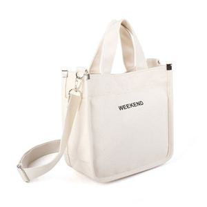 쿨샵 미니사이즈 캔버스 에코백 캐주얼 크로스백