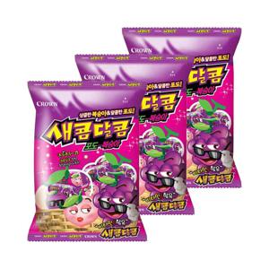 크라운 새콤달콤 포도복숭아 200g x 3개