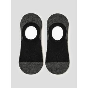 [로가디스] 면 혼방 컬러 포인트 페이크삭스 - 블랙 (MA51KTR055)