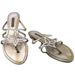 [스미스마켓] 루이비통 매탈릭 샌들 여성구두