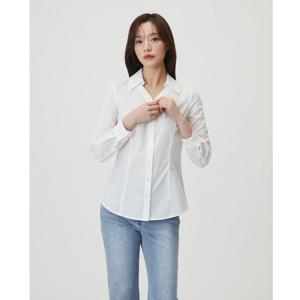 플라스틱아일랜드  (PR1WB262) 다트 슬림핏 블라우스