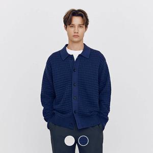 [지오다노/본사] 055508 7gg 스티치 폴로넥 버튼 가디건