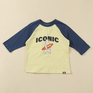 [지프키즈]서핑베어 7부 라글란 티셔츠  KN2TSU021