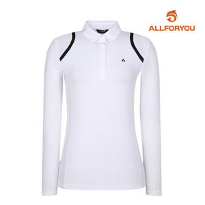 [올포유] 여성 펀칭 포인트 카라 티셔츠 AWTYL5167-100_G