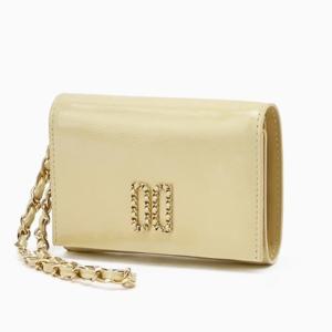 [닥스] 옐로우 DD로고 소가죽 반지갑(스트랩 탈부착 가능) DCWA5E241Y2