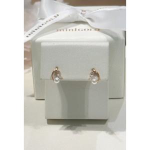 미니골드 14k 트리아나 펄 귀걸이 ETRM4333