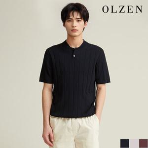 [올젠] 헨리넥 반팔 니트 (ZOD2ER1310)