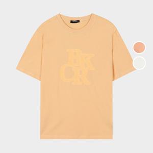 [버커루]여성 스티치 프린트자수 반팔 티셔츠 B242TS660P