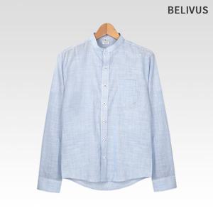 [빌리버스]남성 셔츠 무지 일반핏 차이나카라 남방 110VMS